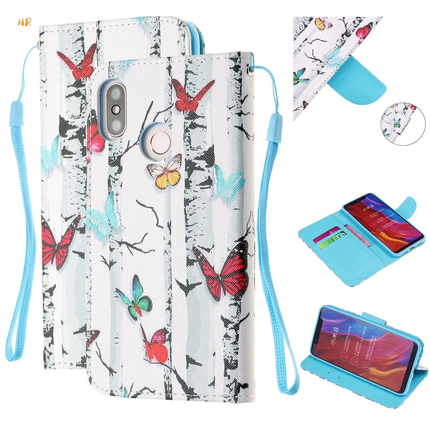 Leather Case Wallet Cover For Xiaomi Mi8 Mi 8 lite 5X A1 6X A2 Flip Redmi 4X 5 5A 6 Note6 Pro Stand Card Holders | Мобильные
