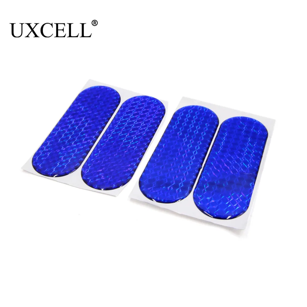 UXCELL 4 шт. синий светоотражаПредупреждение самоклеящийся отражатель клейкая лента наклейка для автомобиля