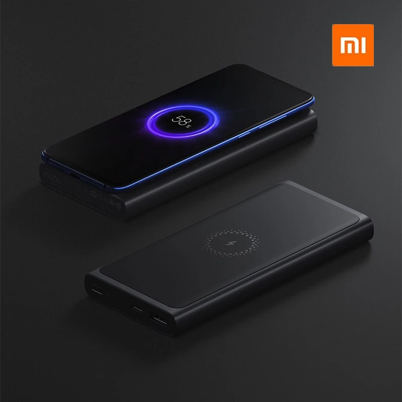 Xiaomi 10 W Беспроводная Быстрая зарядка сокровище 10000 mAh Мобильная мощность ультра