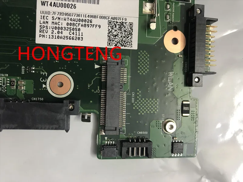 Оригинальный V000325050 для TOSHIBA Satellite C55-A C55-A5100 материнская плата ноутбука 6050A2566201-MB-A02
