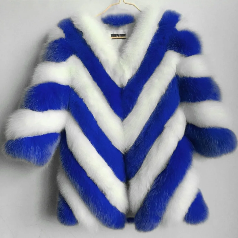 2019 натуральное пальто из лисьего меха жилет женская красивая теплая куртка.