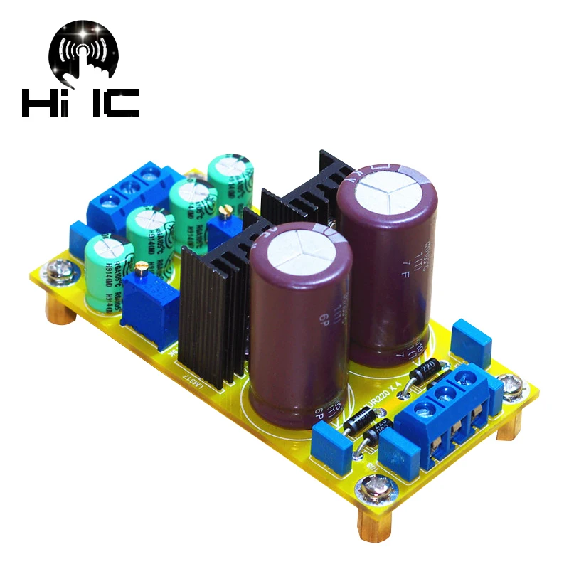Оливковый LM317 LM337 DC Регулируемый блок питания плата модуля