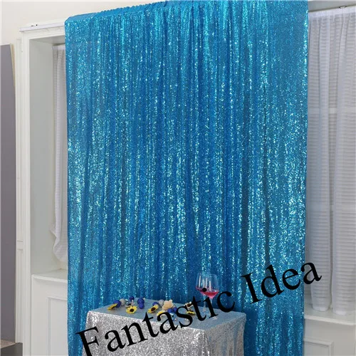 lake blue 5FTX6FT Бирюзовая/фоновая ткань с золотистыми блестками занавеска Свадебная вечеринка банкет фото стенд деко - Цвет: lake blue