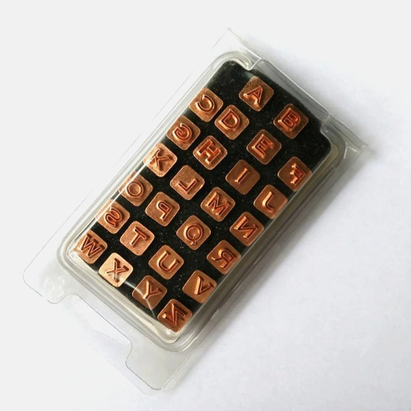 Набор инструментов для рукоделия 26 пустотелых букв кожа ремесло резьба