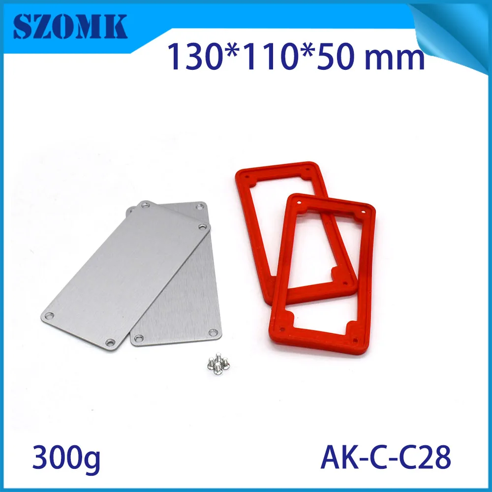 1 шт. SZOMK 50x110x130 мм Diy металлическая коробка для выключателя Электроника Черные