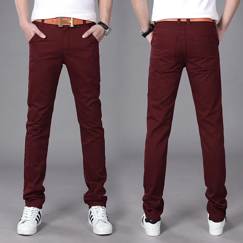 Мужские брюки 2018 новый дизайн повседневные hombres pantalones хлопковые облегающие