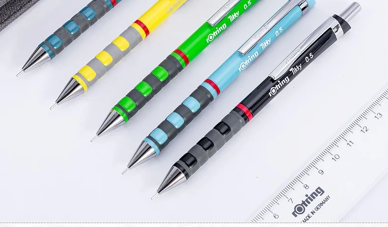 Механический карандаш Rotring 1,0 мм/0,7 мм 0,5 мм/0,35 мм Tikky красный черный синий белый Plactis ручка держатель автоматический карандаш дизайн ручка