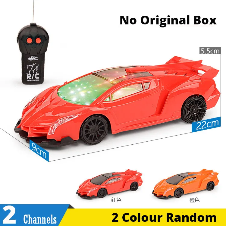 4 канала 22 см RC игрушечный автомобиль светодиодный светильник Электрический робот спортивный автомобиль модели игрушки подарки на день рождения для мальчиков 2,4 г роскошный автомобиль - Цвет: 1