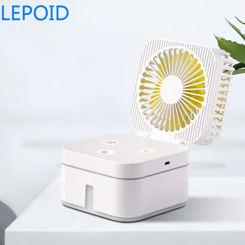 LEPOID Настольный usb вентилятор мини увлажнитель ультра тихий третий скоростной с