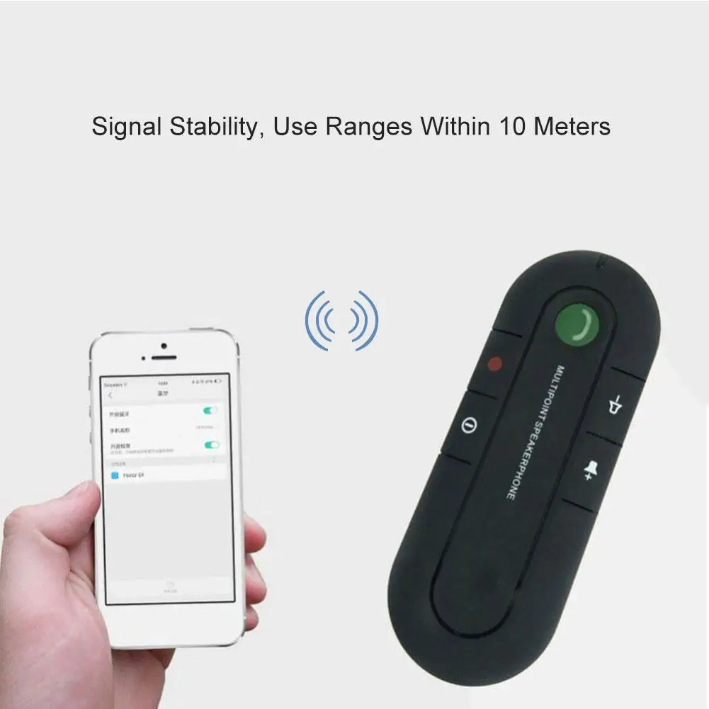 Солнцезащитный козырек 4,1 версия автомобиля Bluetooth Hands-free вызов приемник воспроизведения музыки двойной мобильный телефон подключение 1-for-2 Bluetooth плеер