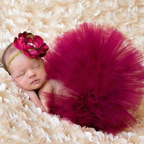 Новинка, лидер продаж, костюм для новорожденных, реквизит для фотосъемки для маленьких девочек, модная юбка-пачка принцессы, подходящая повязка на голову TS017