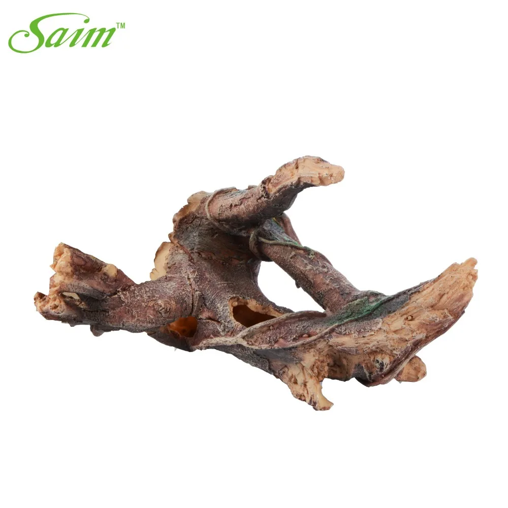 Аквариумные растения из смолы аквариумное украшение для аквариума деревянное