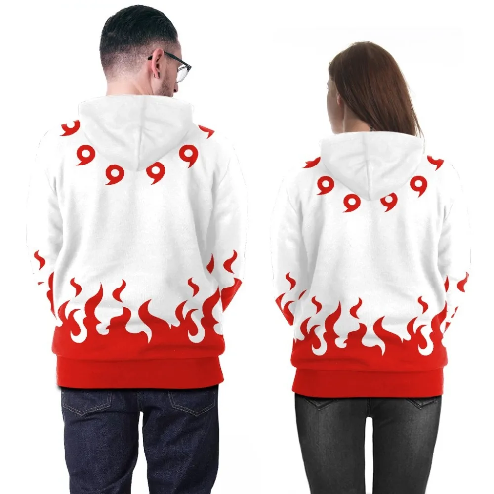 Новый большой размер 3d Толстовка Наруто Аниме Взрывные модели с капюшоном свитер