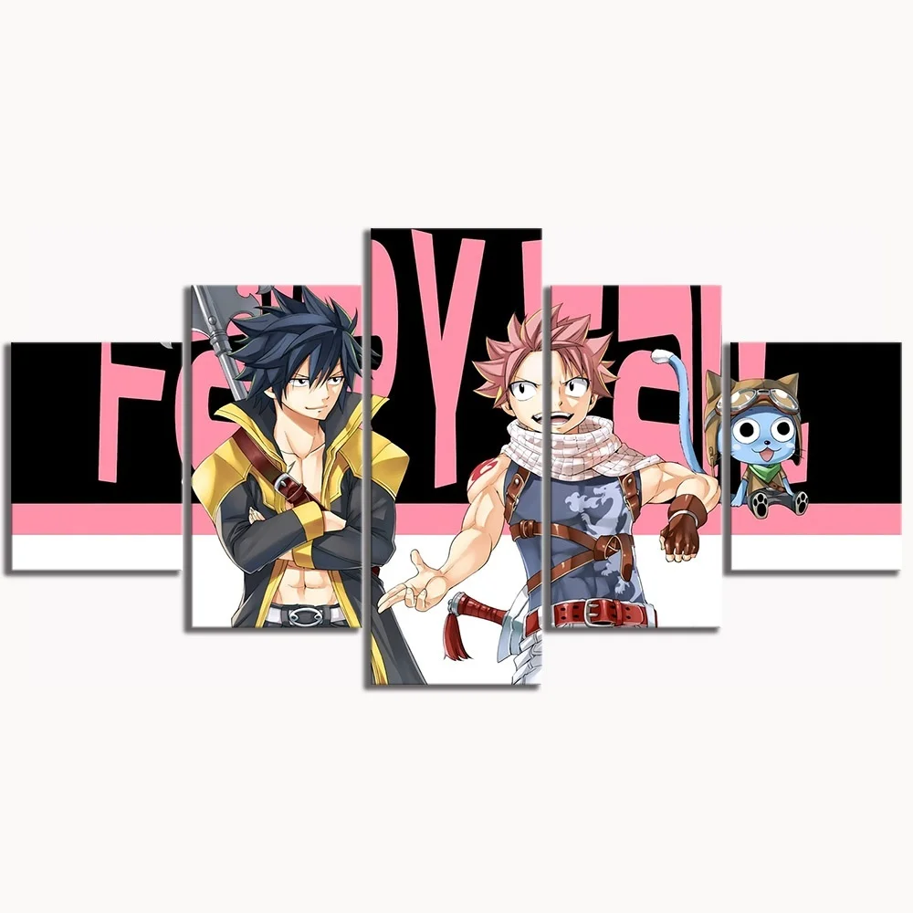 5 шт. Fairy Tail аниме плакат декоративные Картины в мультяшном стиле Wall Art Для Декор