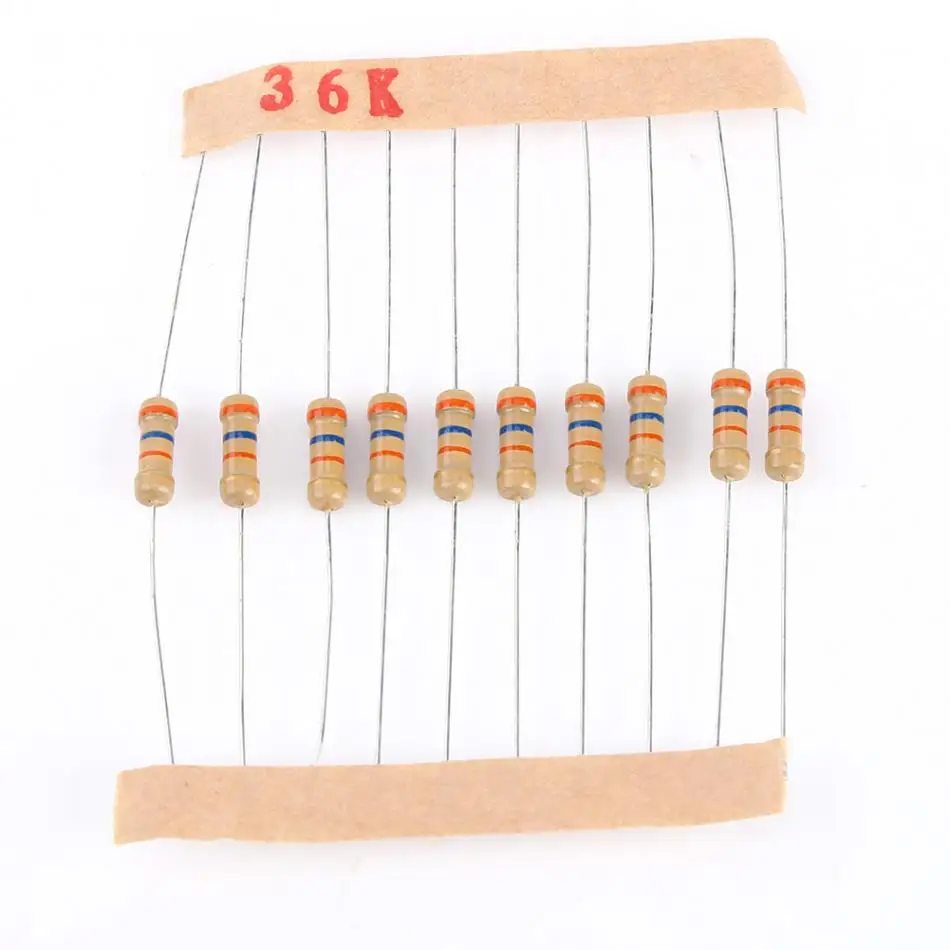 1000pcs Resistance Resistors 1/2W1-10M Metal Film Resistor Pack Assortment Electronic Components fonte de bancada | Инструменты