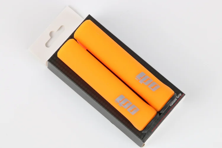 orange Массивная Силиконовая ручка для MTB ODI обеспечивает превосходное влажное или сухое сцепление, больший комфорт, не требует адгезии и выглядит хорошо - Цвет: orange