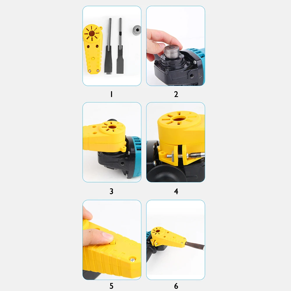 Wood Carving Electric Chisel Angle Grinder Adapter Set Changed 100 Into Power Woodworking Tool | Инструменты