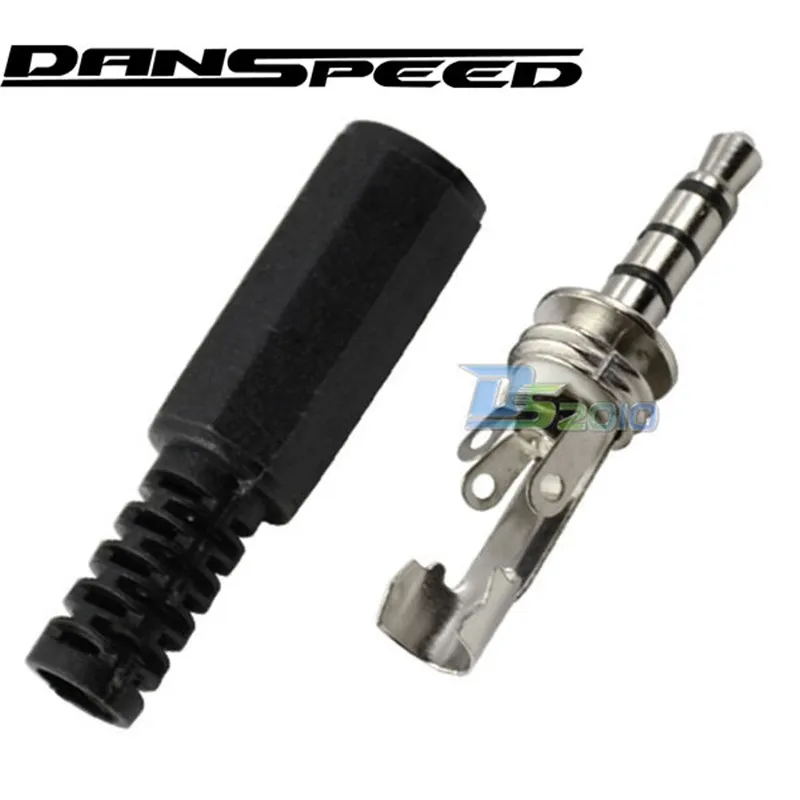 DANSPEED высокое качество 1/8 &quot3 5 мм 4 полюса 3 кольца пути Аудио Видео TRRS мини штекер