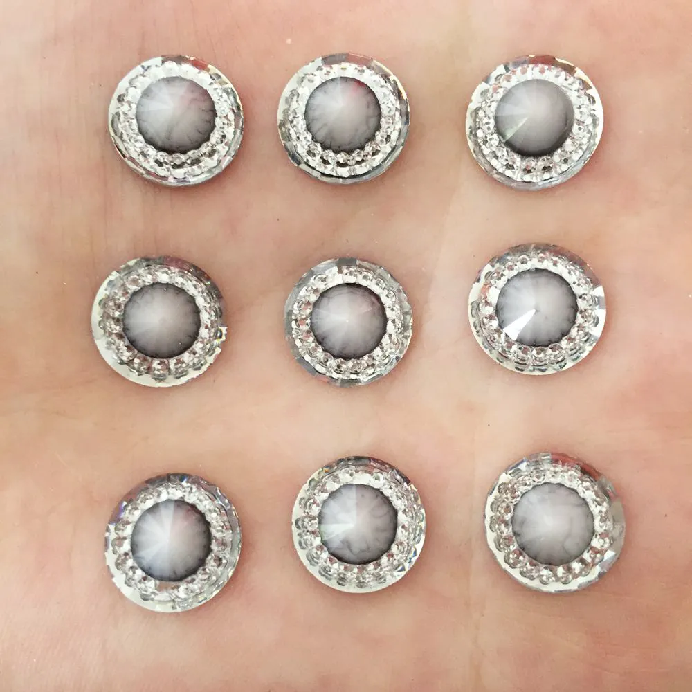 80 шт. круглые пуговицы из смолы 12 мм|rhinestones scrapbooking|buttons scrapbookingbuttons for craft |