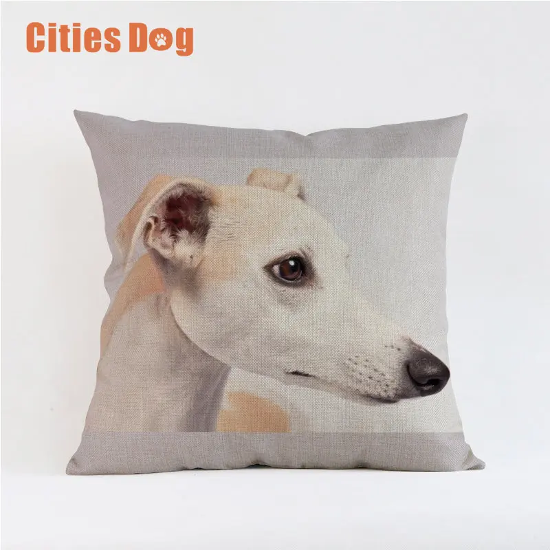 SLQ0054 Whippet Собака Декоративные Чехлы для подушек подушки Чехлы для дивана подушки Животные наволочки с изображением собак чехлы на подушки для дома Декор - Цвет: SLQ0054