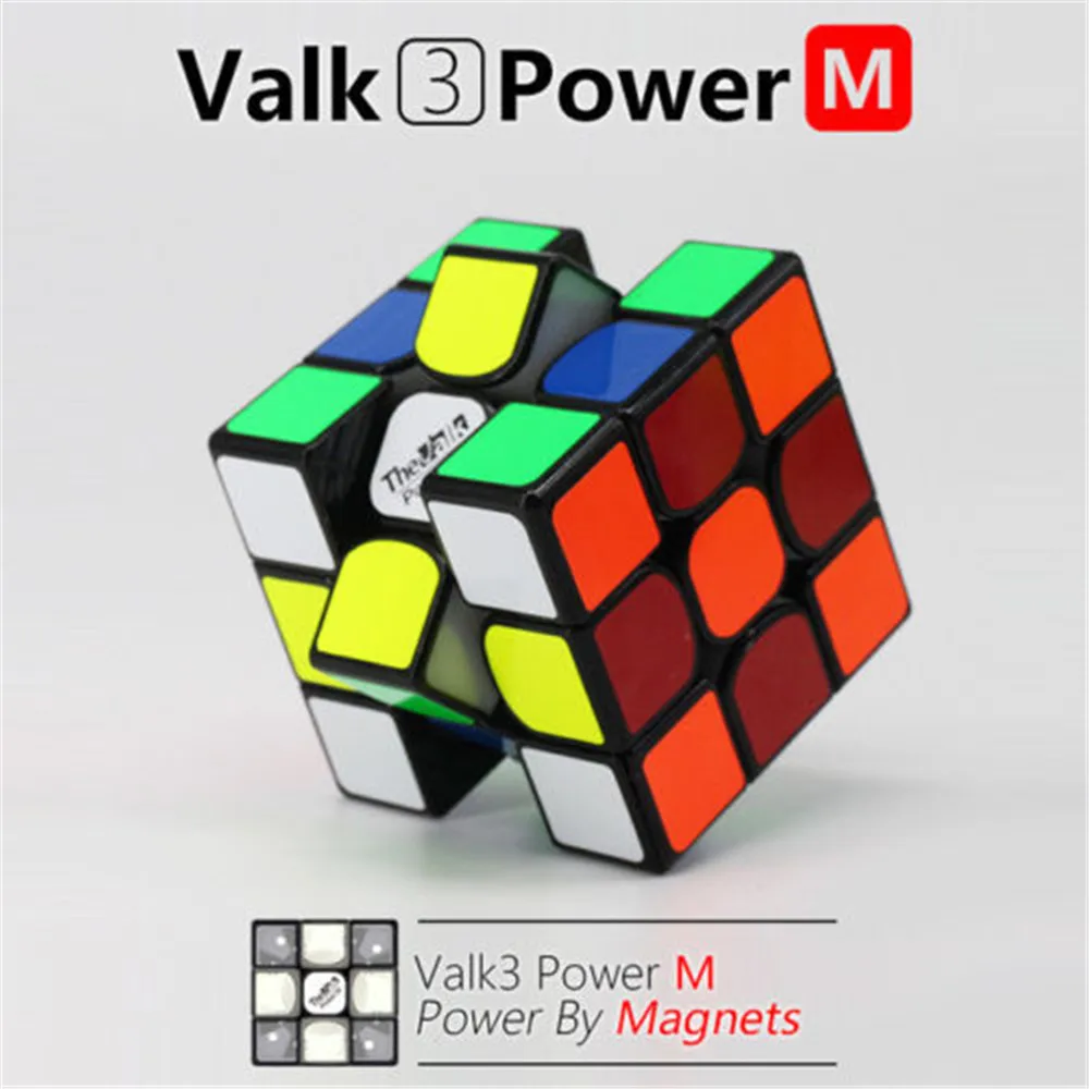 Кубик Рубика Qiyi The Valk 3 Power M магнитный скоростной мини 3x3 детская