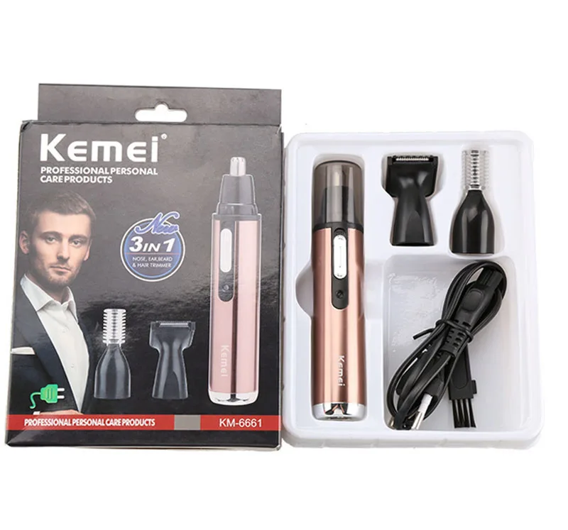 kemei Electric Shaving trimmer ear nose hair shaver clipper Safe Face Care Trimmer For Nose Trimer | Красота и здоровье