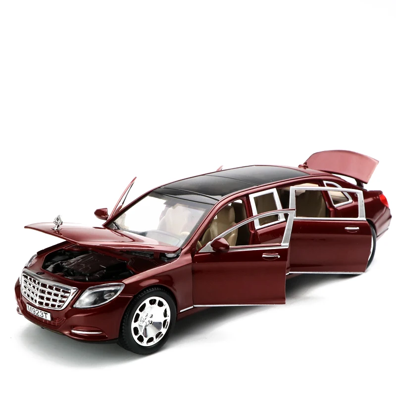 1:24 игрушечный автомобиль превосходного качества Maybach S600 с коробкой