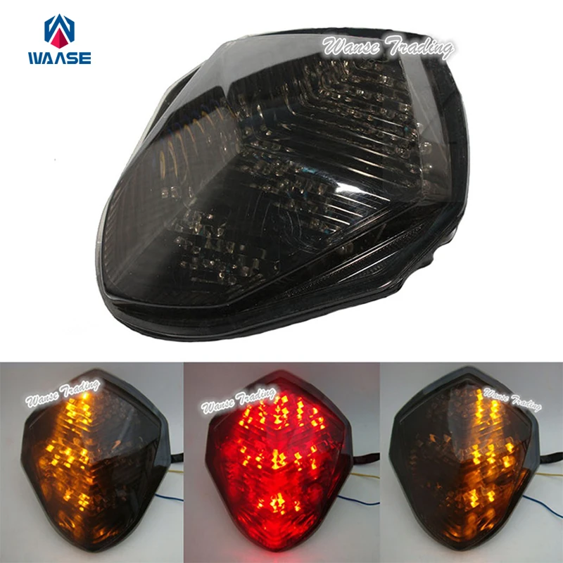 

waase Rear Taillight Taillamp Tail Brake Turn Signals Integrated Led Light Smoke For 2003- 2004 SUZUKI GSXR1000 GSX-R 1000 K3 K4