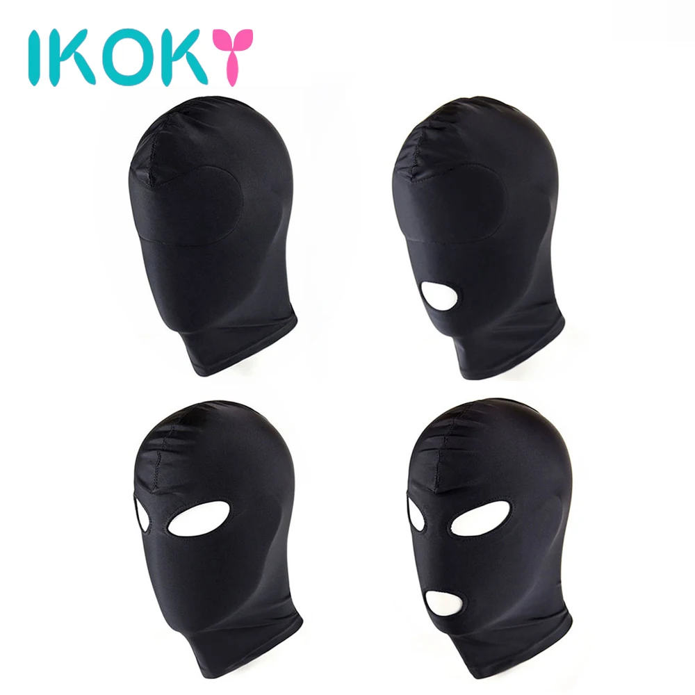 IKOKY 1 шт. сексуальная маска на голову ведомая нейлоновая модель SM интимные