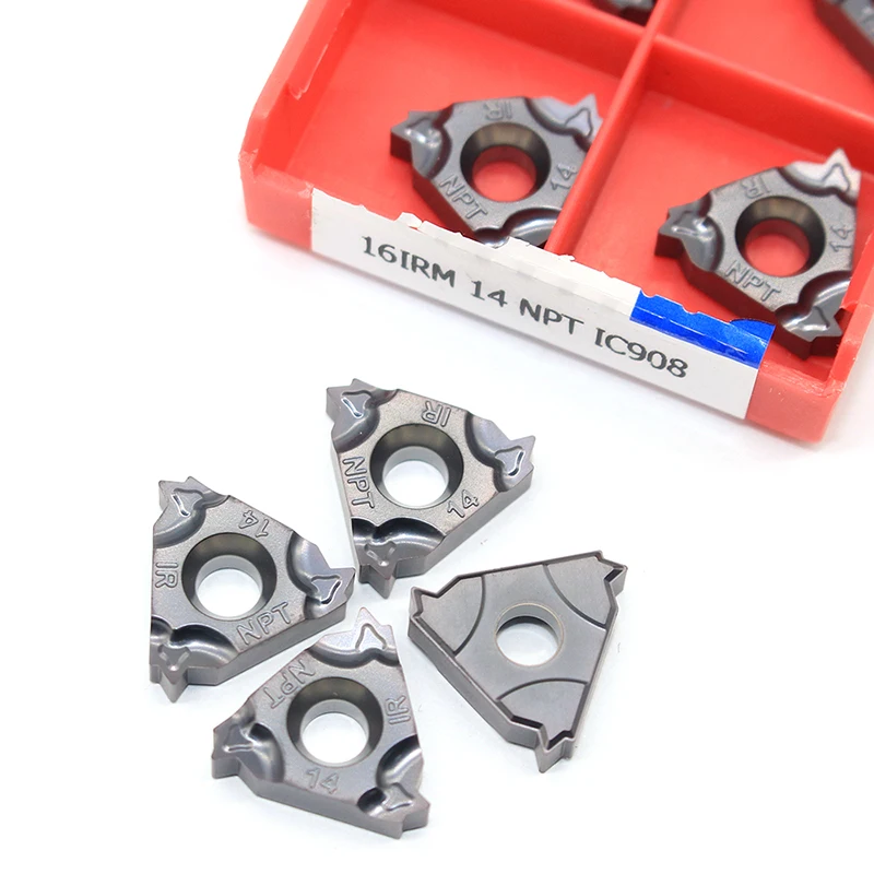 

Inserts 11IR 16IR 27NPT 18NPT 14NPT 11.5NPT 8NPT 60angle Thread turning tool Tungsten Carbide Insert Threading Lathe Cutter Tool