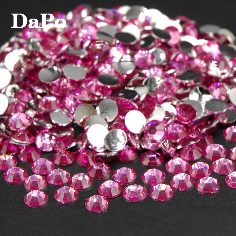 Новые акриловые кристаллы для нейл арта Стразы с плоским основанием без горячей