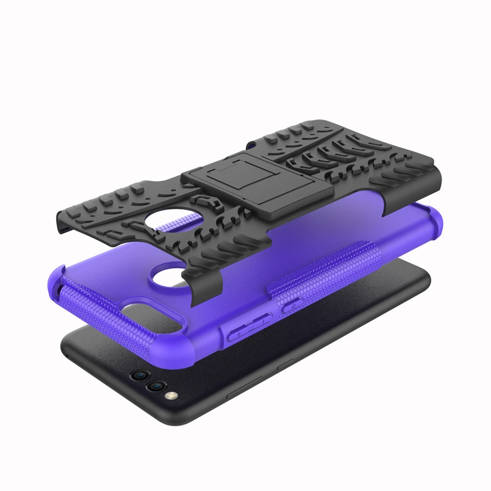 For Huawei Honor 7X BND-L21 L24 Case TPU &amp PC Dual Armor Cover with Stand Hard Silicone Phone Cases | Мобильные телефоны и