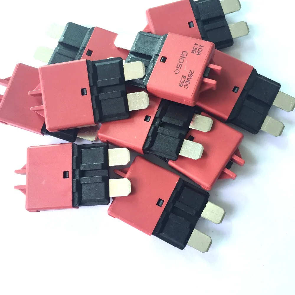 

10 Pcs 28V DC 10Amp Resettable ATC Circuit Breakers Car 28V DC Circuit Breaker 10Amp Manual Reset Circuit Breaker