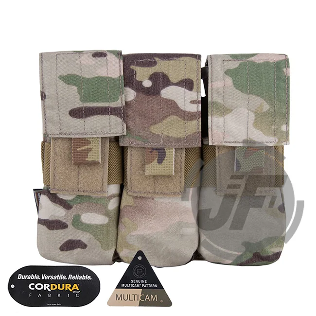 Emerson Тактический 5,56. 223 тройной подсумок Emersongear MOLLE PALS патроны держатель подсумок для M14 M16 ar15-мультикам - Цвет: MC