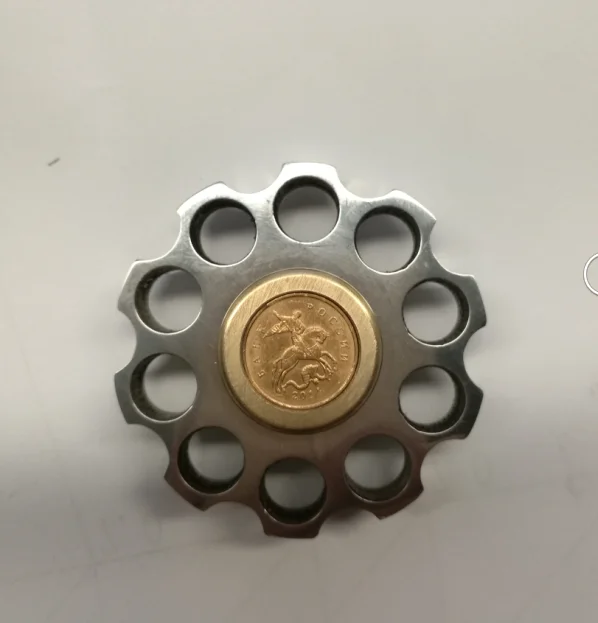 handmade Fingertip gyroscope left wheel finger gyro creative metal model science educational equipment | Канцтовары для офиса и