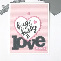 sweet heart cutting die scrapbooking diy silver paper card photo making embossing stencil decoration template handicraft