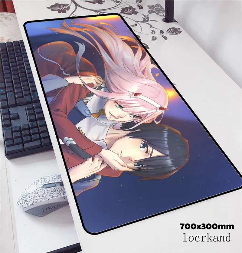 Коврик для мыши darling in the franxx 700x300x3 мм лучший компьютерный коврик геймер геймпад