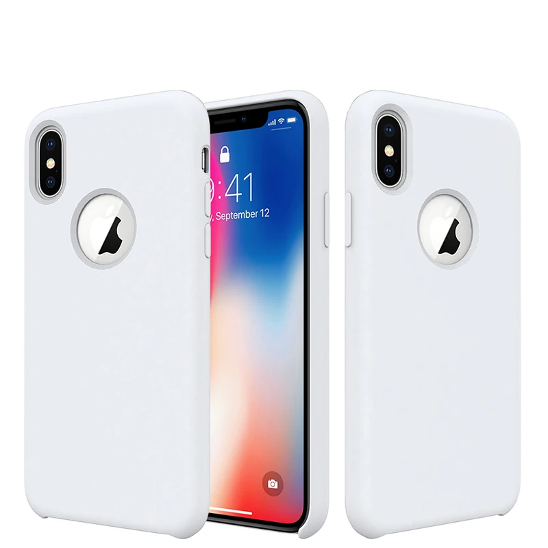 Blucub официальный стиль жидкий силиконовый чехол для iPhone X противоударные
