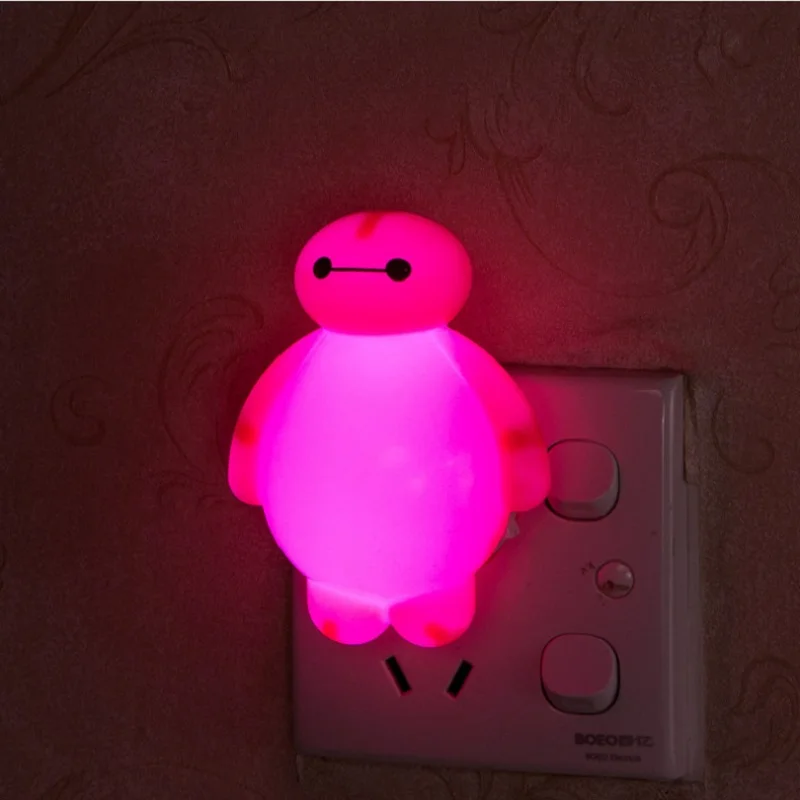 Новейший Топ светодиодный ночник лампа креативный мультяшный Baymax домашний декор