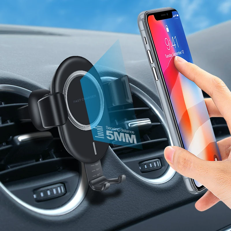 Универсальный 10 Вт Быстрое Автомобильное Крепление беспроводной Быстрый