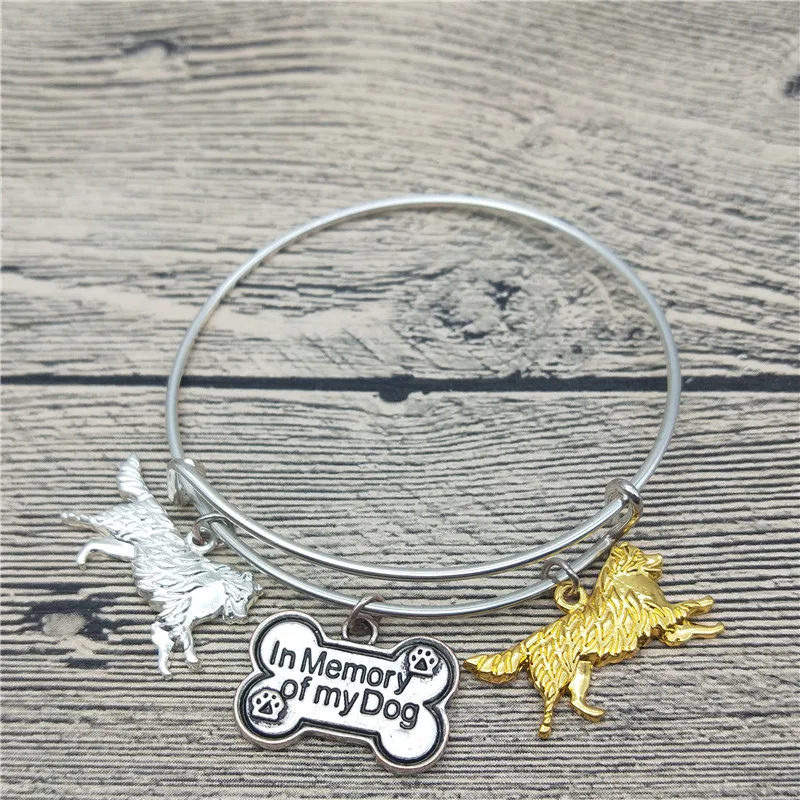 

Trendy New Australian Shepherd Bangles Cute Australian Shepherd Dog Bangles Bracelets Fashion Pet Jewellery