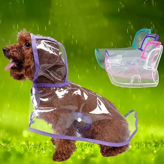 

1 piece Dog Raincoat Puppy Waterproof Poncho Pet Clothes pet accessories