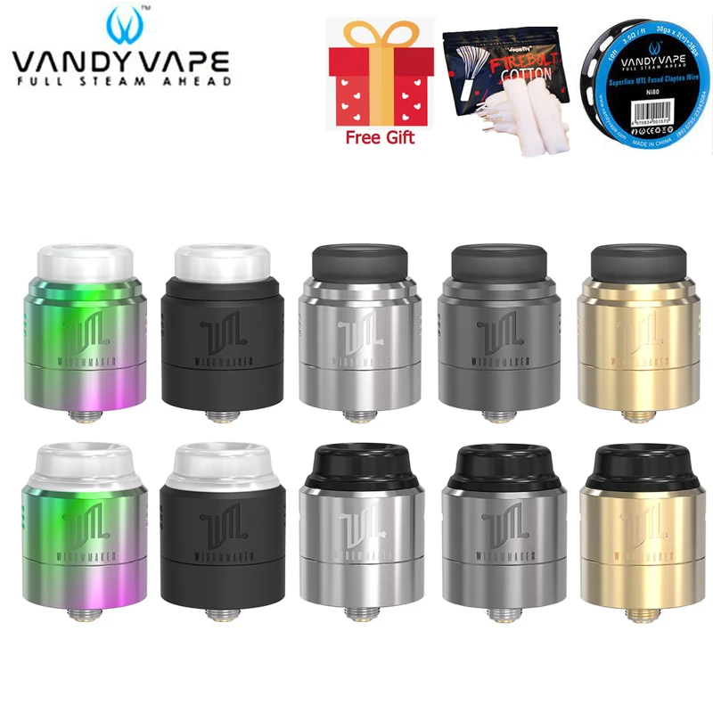 Оригинальный Vandy Vape Widowmaker RDA бак с одной и двойной катушкой три крышки Vandyvape