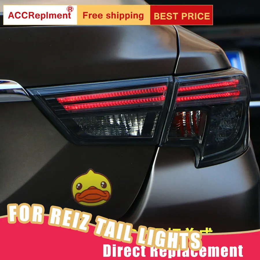 Car Styling LED Tail Lamp for Toyota Mark X Lights 2014-2018 Reiz Rear Light DRL+Turn Signal+Brake+Reverse lights | Автомобили и