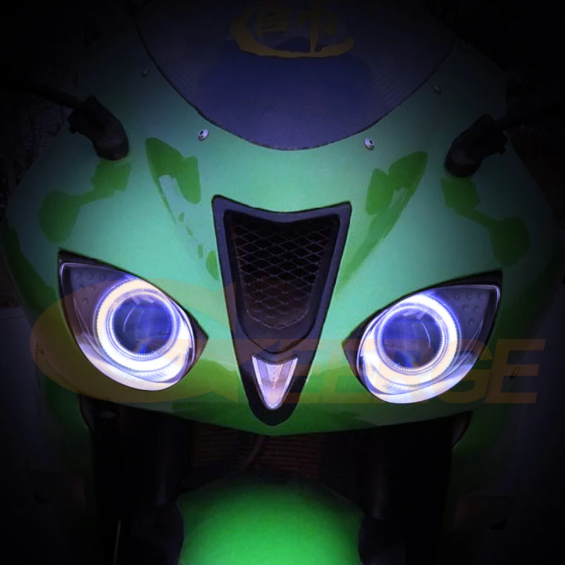 Для Kawasaki Ninja ZX-6R 2007 2008 отличное ангельские глазки Ультра яркое освещение COB комплект светодиодов «глаза ангела» halo ring