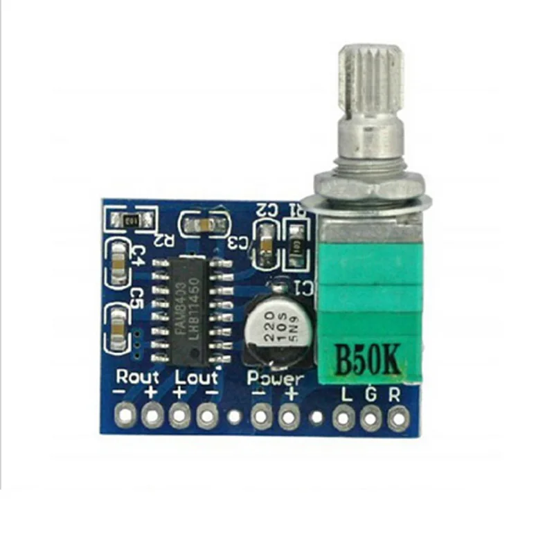 PAM8403 мини 5 В для аудио амплитой цифровой усилитель плата Поддержка USB Питание