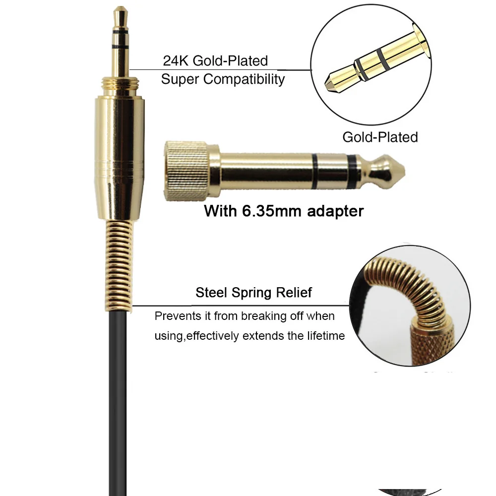 Наушники POYATU кабель для AKG Q701 K702 K267 K712 K141 K171 K181 K240 MK II K271MKII гибкий спиральный с