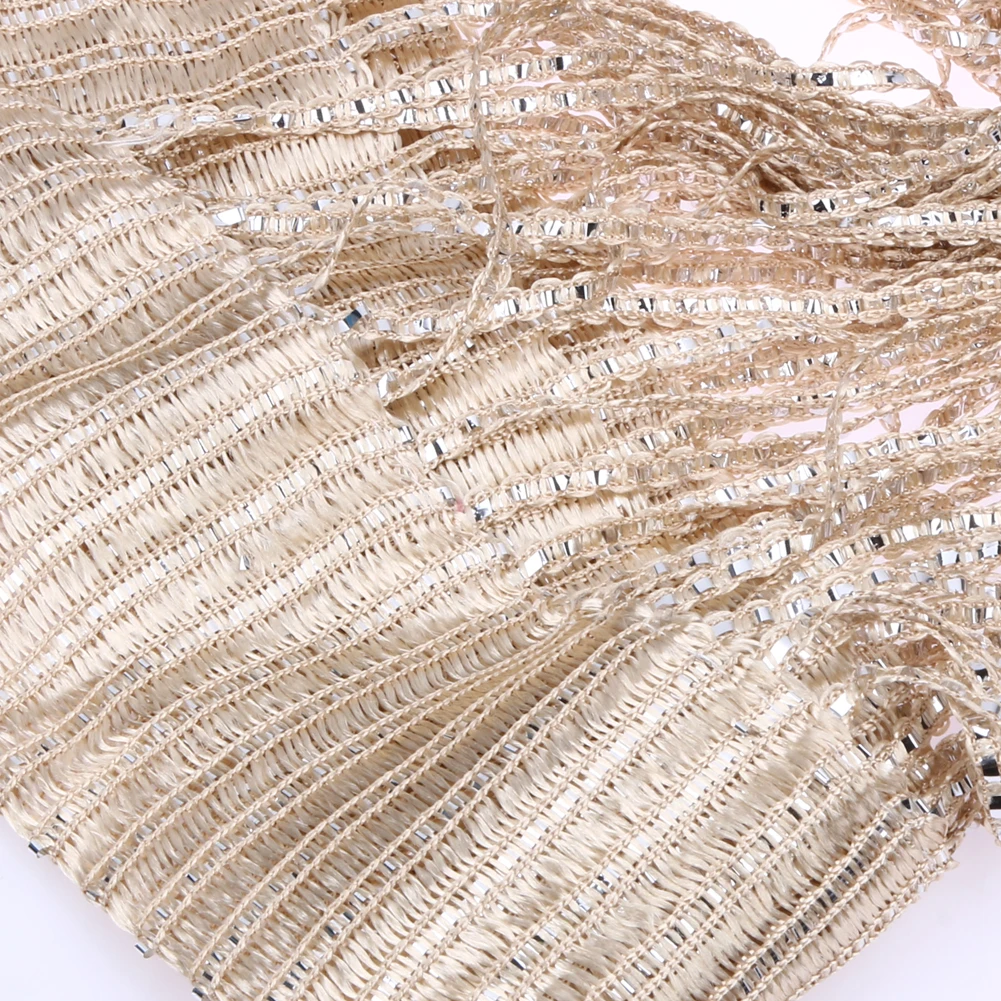 2 м x 1 серебристая кожаная строка из искусственной пряжи полоса для занавесок