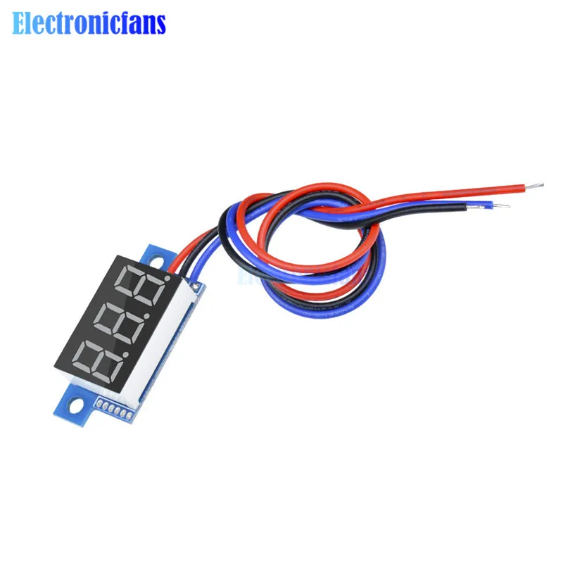 Желтый светодиодный панельный Цифровой вольтметр DC 0 99 9 V|yellow led|led yellowvoltmeter dc |