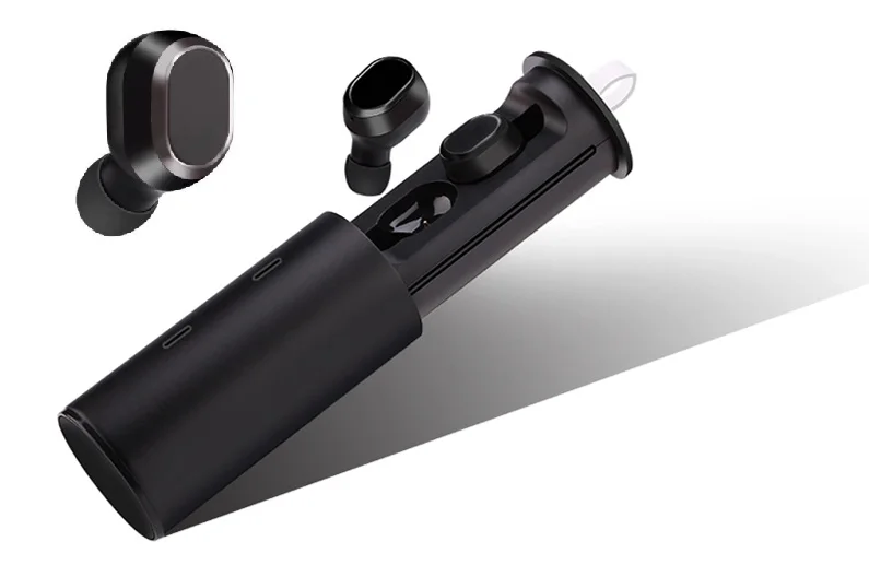Verdadeiro sem Fio Fones de Ouvido com Caixa de Carregamento Fone com Cancelamento Mini Bluetooth Ruído Esporte no Ouvido Tws